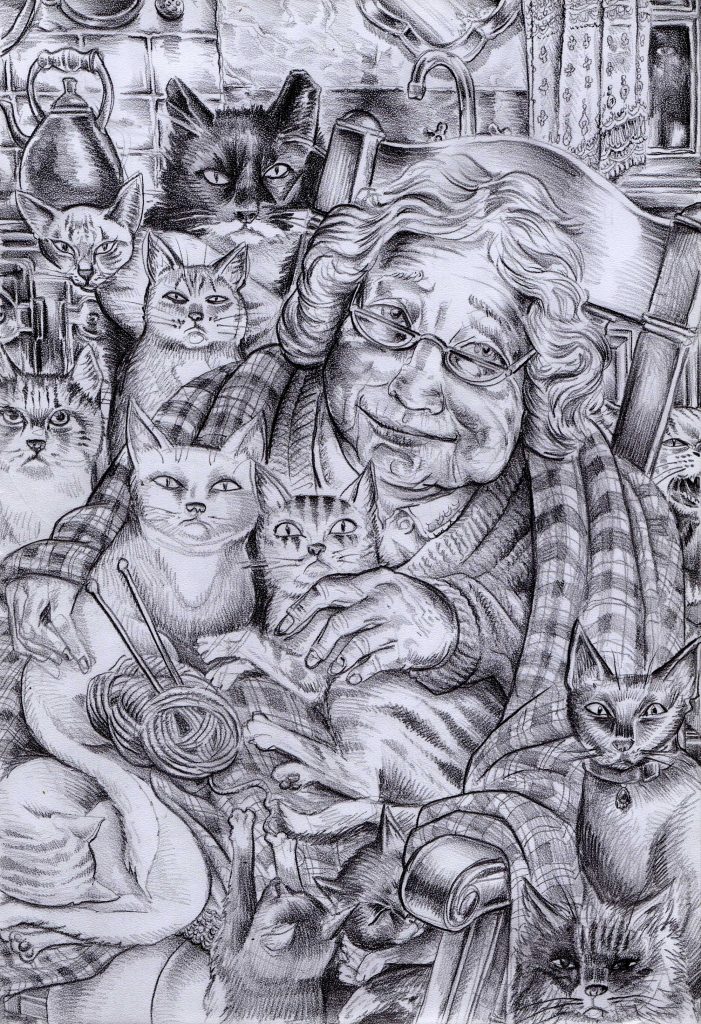 The Cat Lady - by Mike Stuart